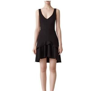 Saloni Sleeveless Louise Dress in Black Size 6